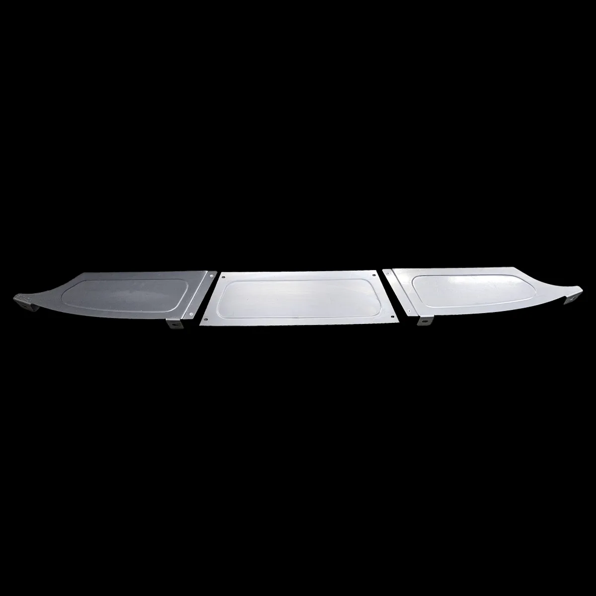 Filler panels included with the tucked bumper brackets for 47-54 GMC Chevy truck