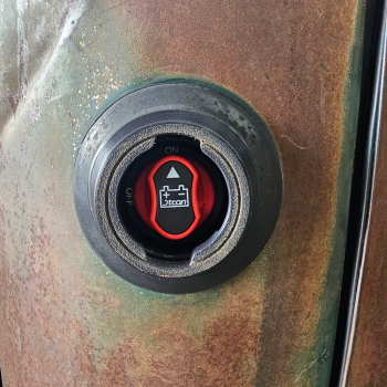 Fuel Filler Charger/Kill Switch Port - 47-54 GMC Chevy Truck — installed