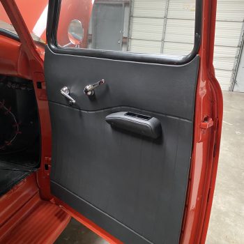 Photo 2026-07-18, 6 12 54 PM Finished upholstered interior in a 1947-1955 Chevy GMC truck, alternate angle