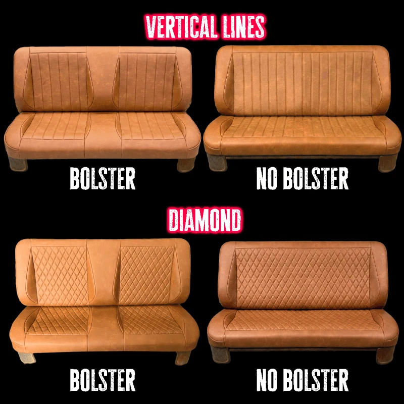 Upholstered bench seat from the 1947-1955 Chevy GMC truck interior kit