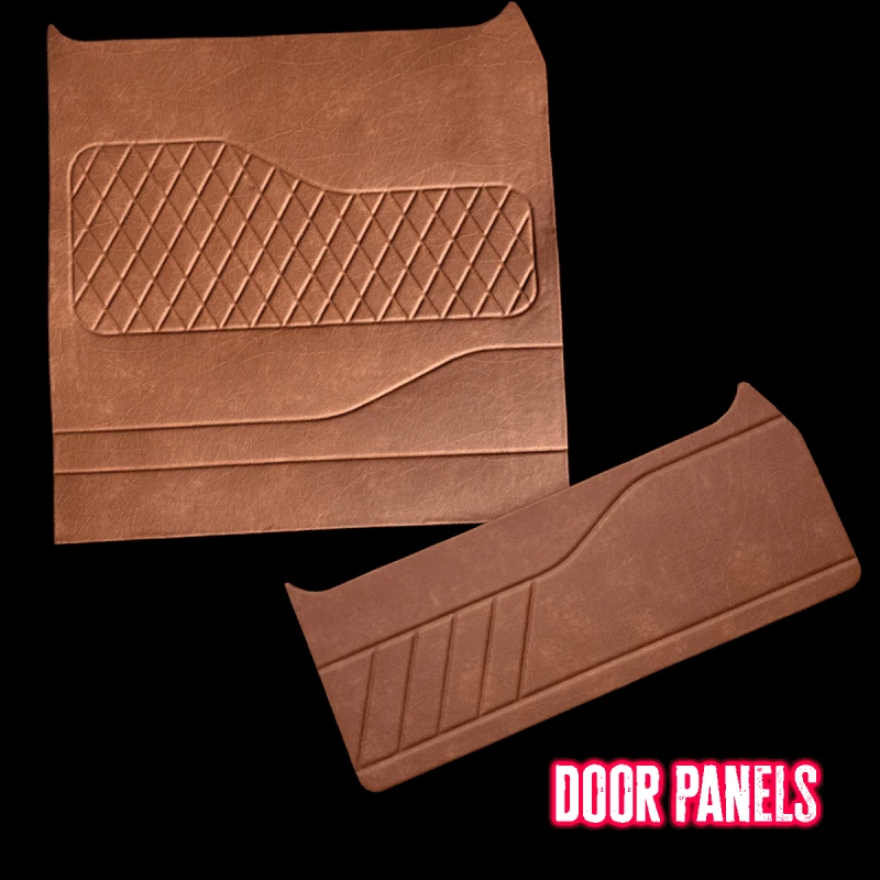 Upholstered door panels from the 1947-1955 Chevy GMC truck interior kit