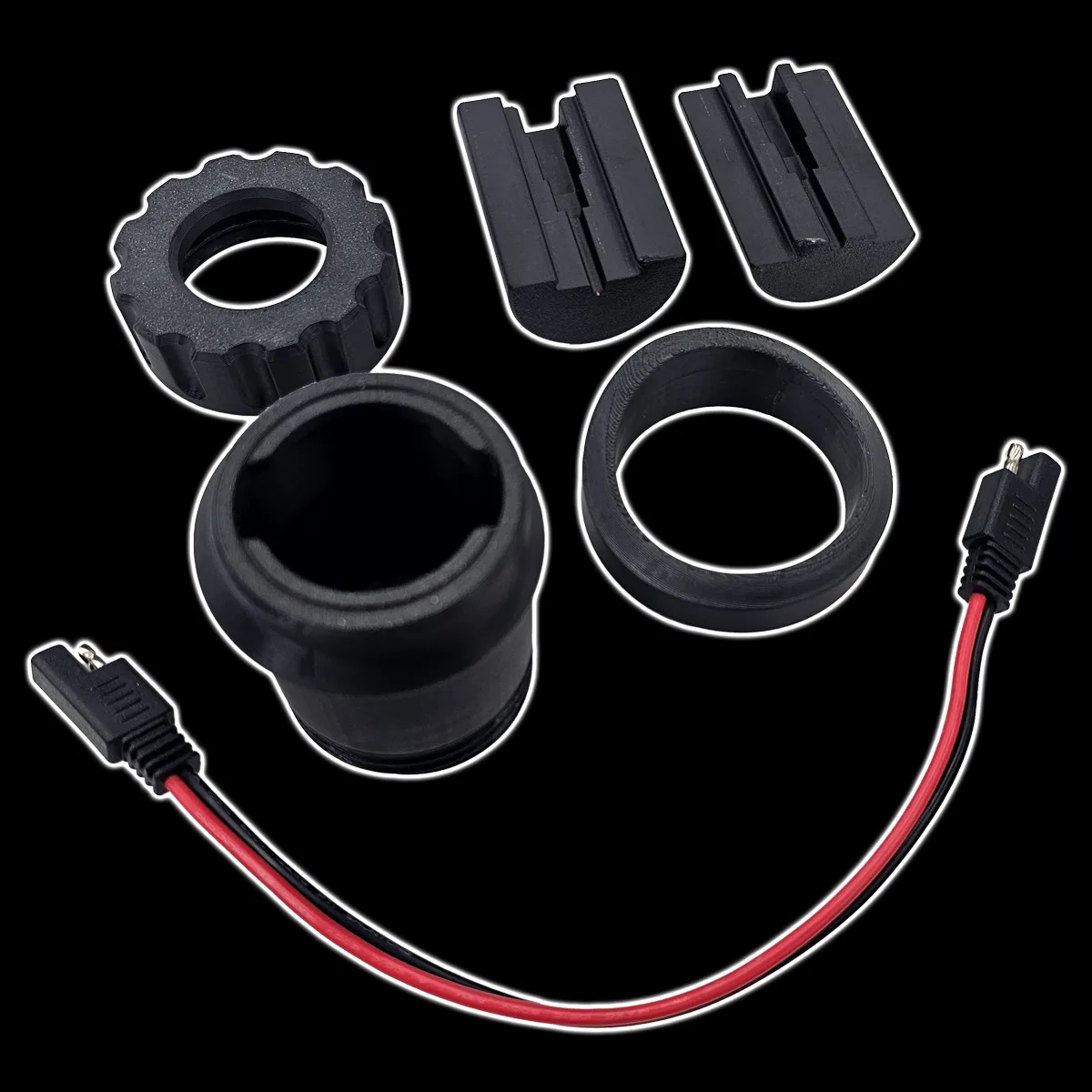 Power hub for the classic truck charge port, wiring connection detail