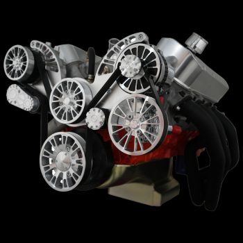 Reaper mid mount serpentine system for big block GMC and Chevy trucks