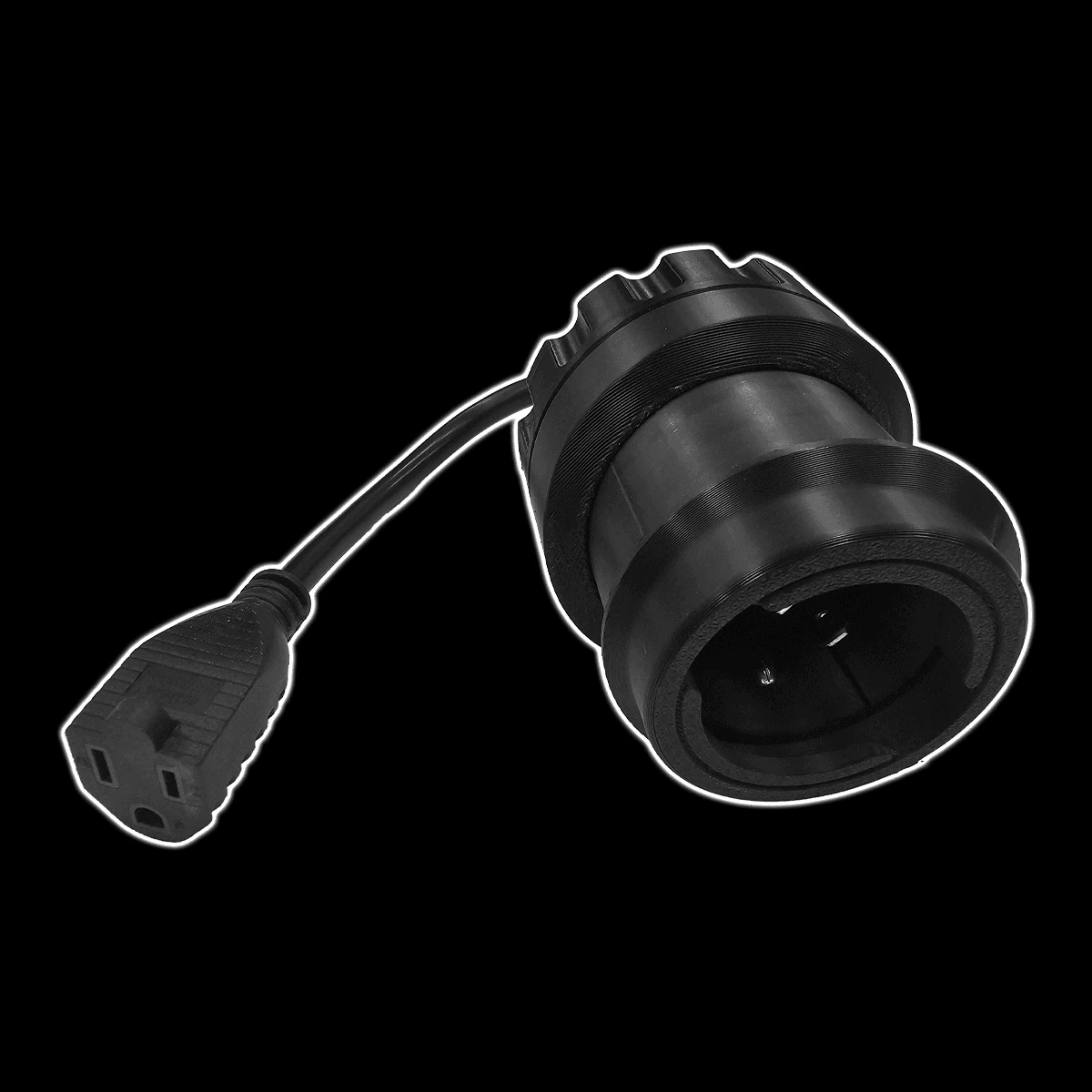 Standard plug charge port for classic trucks, alternate angle