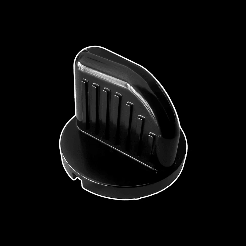 Black anodized billet daylight driving control knob for 95-99 Chevy OBS truck