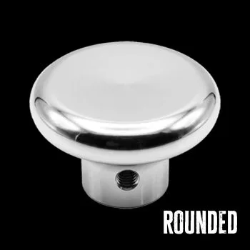 Rounded style billet dash knobs for classic truck dash controls
