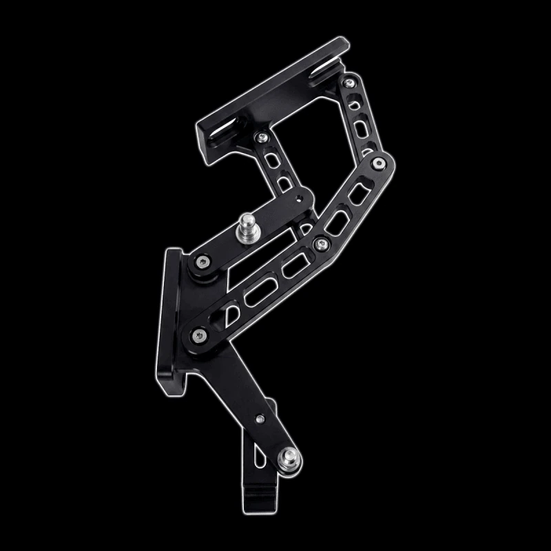 Billet hood hinges in black anodized finish for 65-66 Ford truck