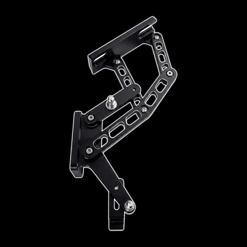 Billet hood hinges in black diamond finish for 65-66 Ford truck