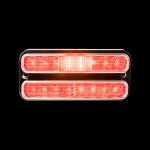 LED Side Marker Lights (Red Lights/Clear Lens) - 1968-1972 GMC Chevy Truck
