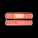 LED Side Marker Lights (Red Lights/Clear Lens) - 1968-1972 GMC Chevy Truck