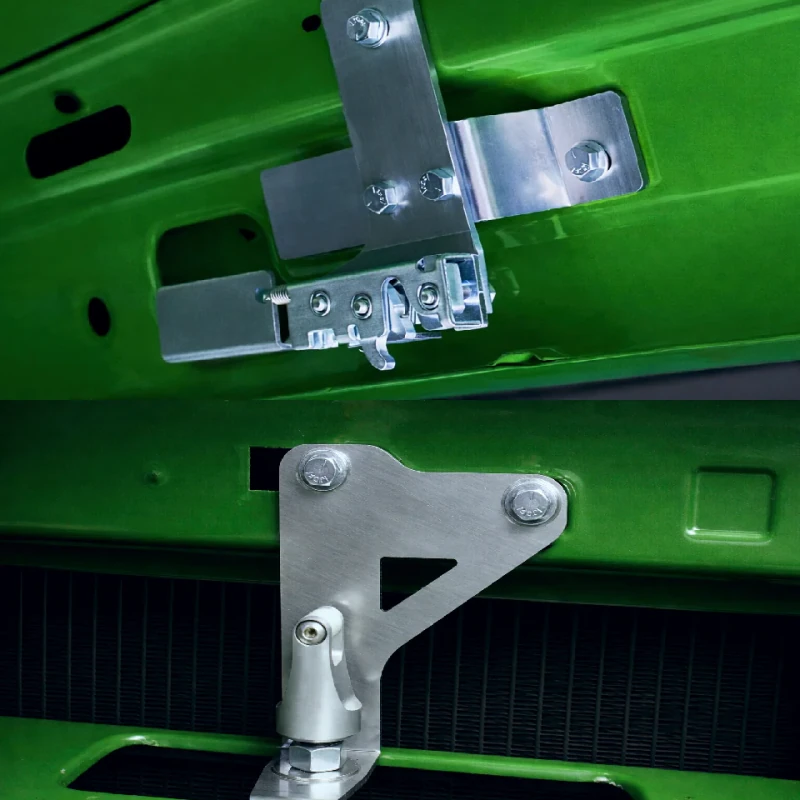 Altman hood latch mechanism for 67-72 Ford F-100, alternate angle
