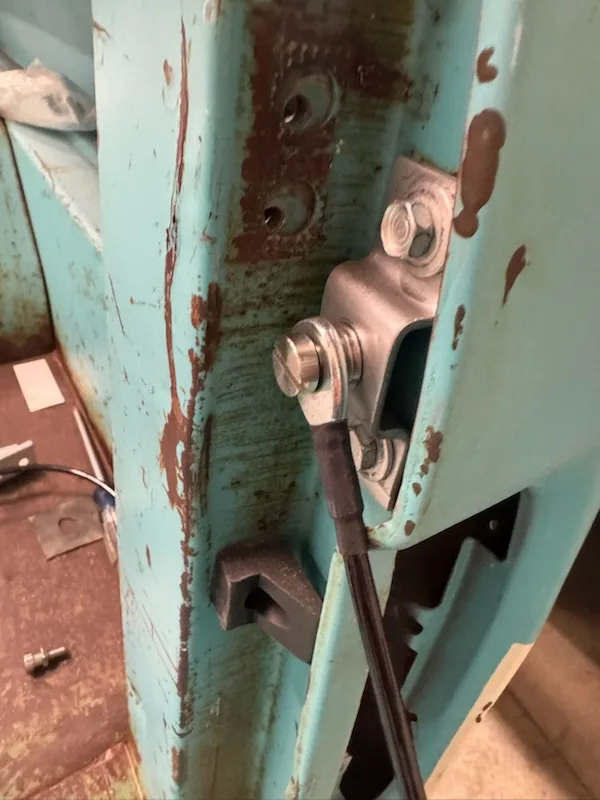 Tailgate cables on a 1967-1972 Ford truck