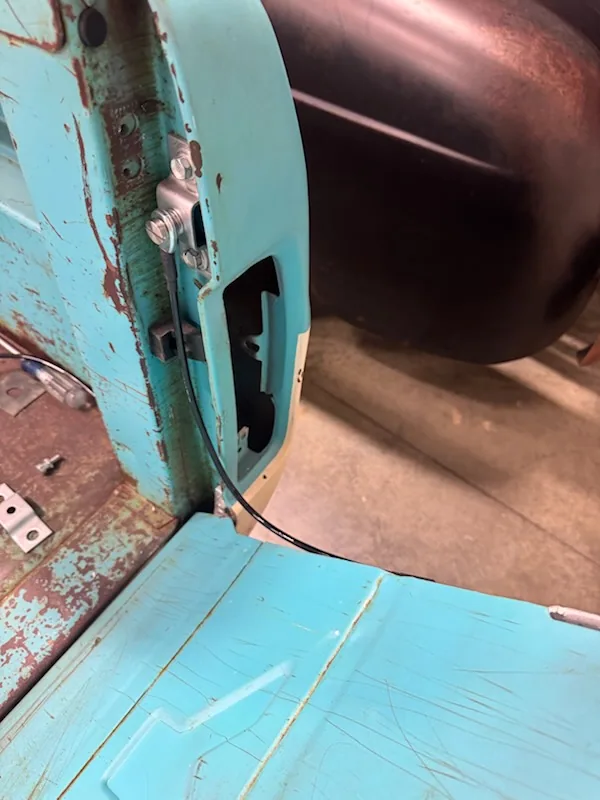 Tailgate cables on a 1967-1972 Ford truck