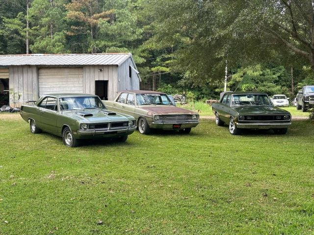 The Valiants finally back on the road just in time for MoParty!
No sooner than I get it back together I have to tear into this real deal H Code ‘70 Dart Swinger 340!
Anyways. Back to the regularly scheduled program🫡
•
•
•
•
•
•
#Mopar #Charger #projectcar #Dodge #Dart #thatsmydodge #crewcab #360 #Valiant #DodgeDart #Moparian #banginheadlights #Mopars #ProjectDart #FourDoor #PatinaSauce #MoparorNoCar #HRPT #RoadkillRides #moparmuscle #PlymouthValaint #TheSweetPatina #MoParty #Moparworld #HookerHeaders #Abody #MoParLegends #moparworldwide #MoparMagnum