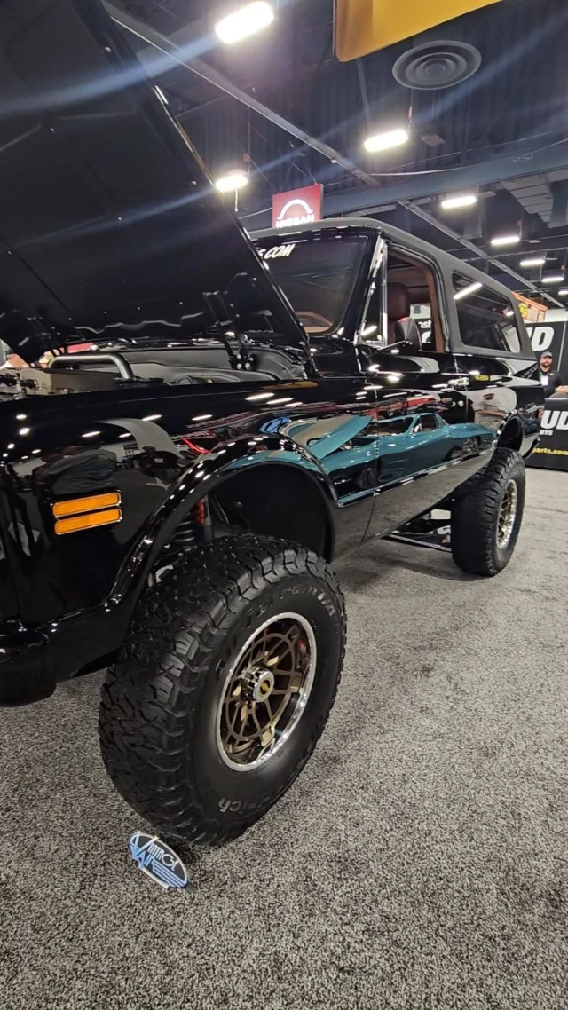 @burningriverrestomods Brought out this Gorgeous Black Blazer featuring some of our parts! Love it and that Black paint was shiny.