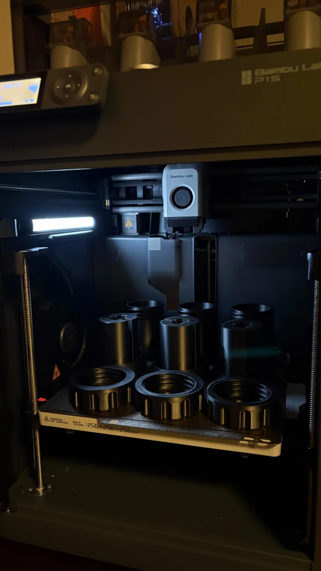 We had to get another @bambulab_official 3D printer to keep up with all the orders‼️ The P1S is now going to be working around the clock ⏰Stay tuned for the next iterations of our most recent product, we’ve got a couple more to come. Any guesses…..❓